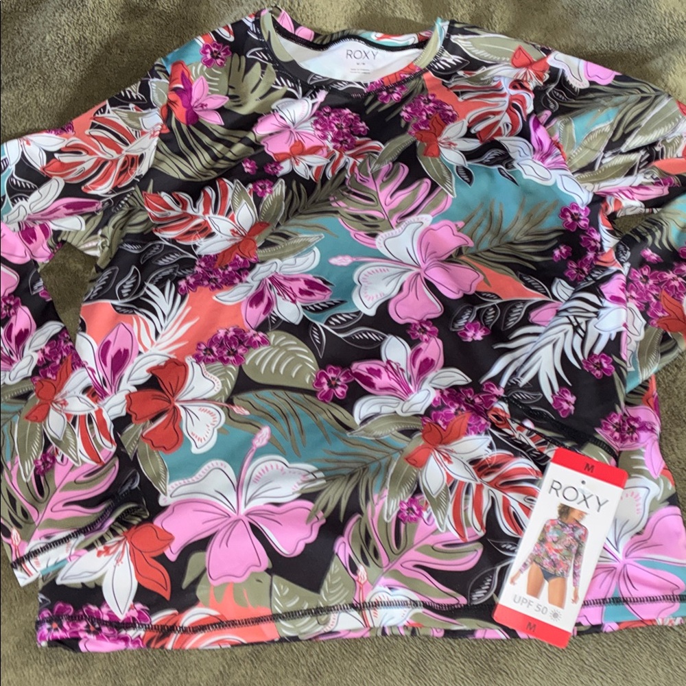 Roxy swim Multicolor Floral Long Sleeve